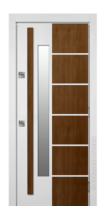 Входная дверь Монблан (вид снаружи) - купить в Москве