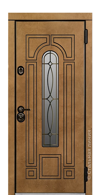 Входная дверь Кальвадос (вид снаружи) - купить в Москве