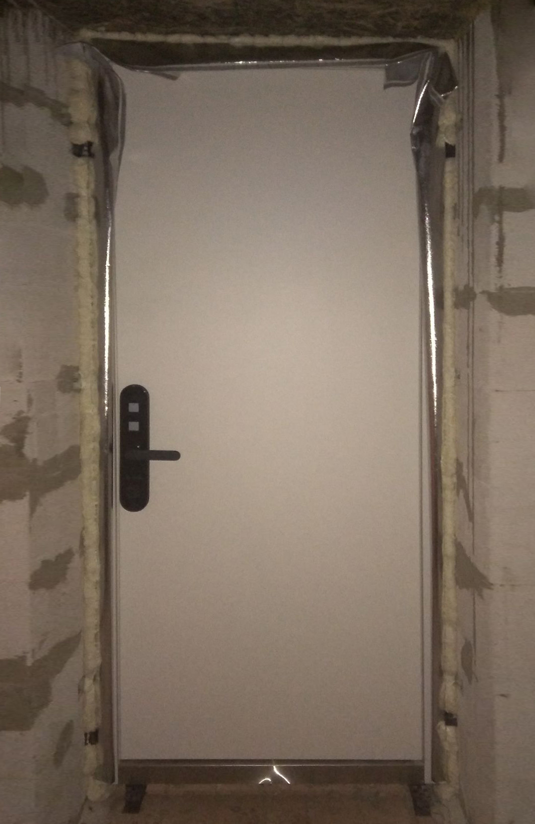 Входная дверь в частный дом 204АР1 вид изнутри