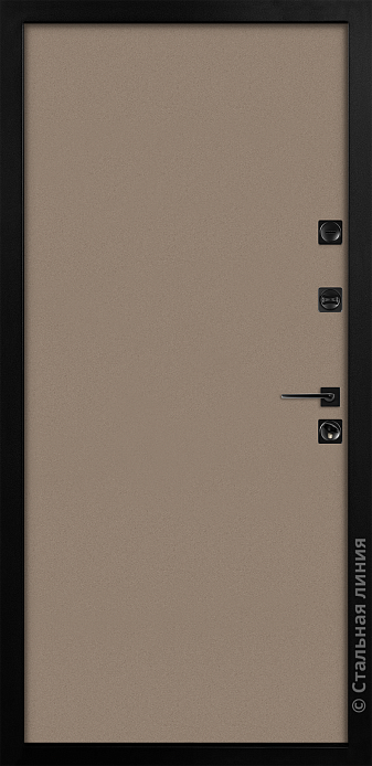 Входная дверь Современная модель с фонарями (вид изнутри) - купить в Москве