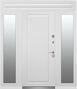 Входная дверь Лаконичная модель с доборами (вид изнутри) - купить в Москве