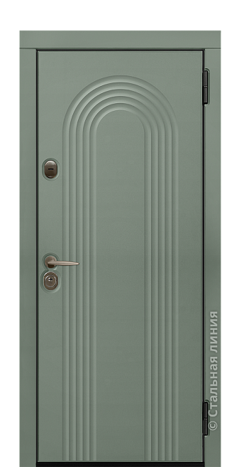 Входная дверь Рифлессо - вид снаружи Входная дверь Рифлессо (вид снаружи) - купить в Москве