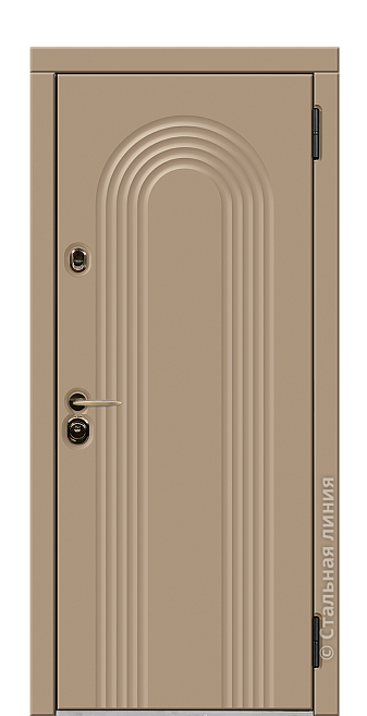 Входная дверь Рифлессо - вид снаружи Входная дверь Рифлессо (вид снаружи) - купить в Москве